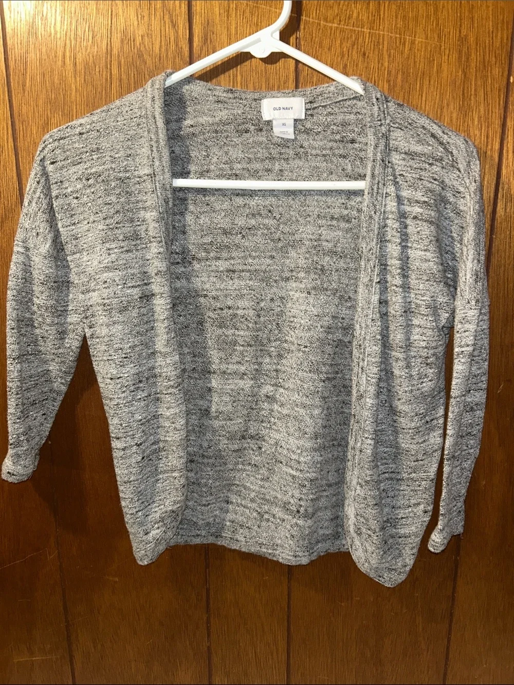5/$20 Old Navy | Heather Gray Open-Front Cardigan